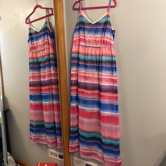 Lane Bryant Dresses & Skirts - Multicolored floor length Lane Bryant dress